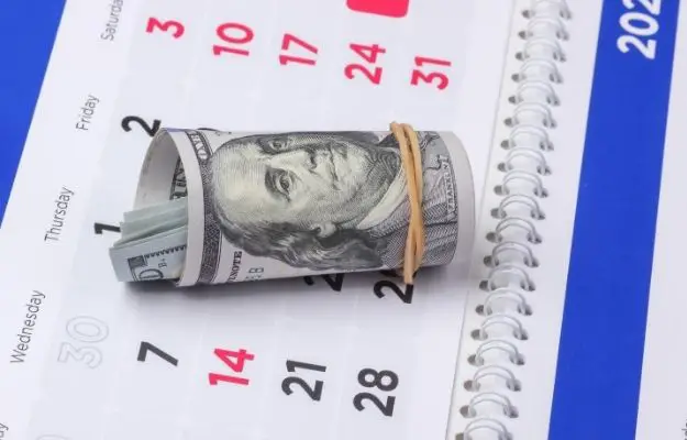 日曆上的錢卷|  製作付款日曆 |  債務管理：如何擺脫債務！