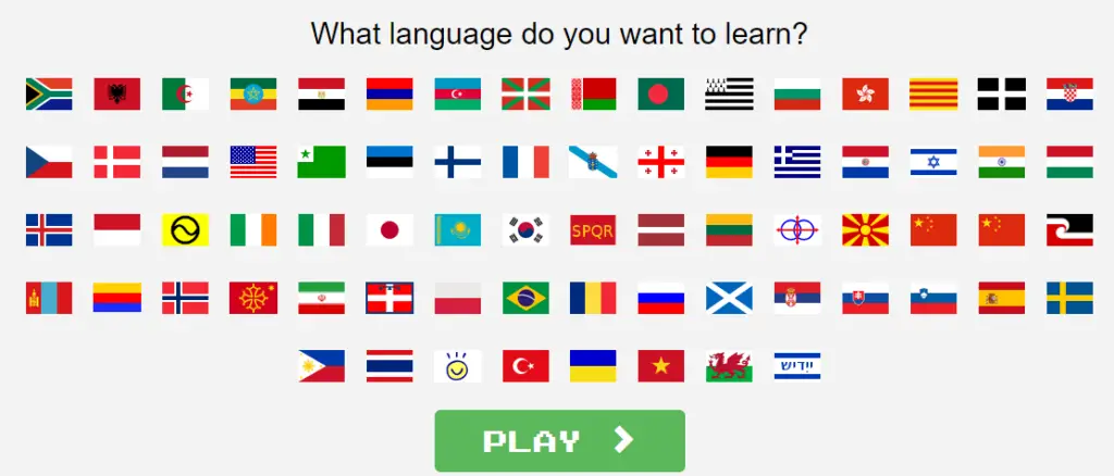 clozemaster languages