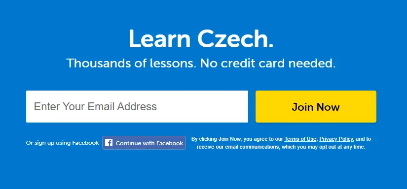 CzechClass101 homepage