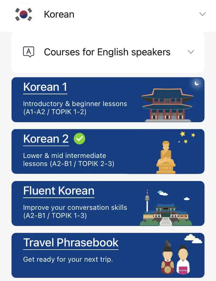LingoDeer Korean Review screenshot